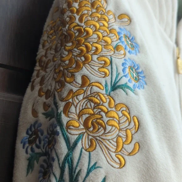 Bob Mackie Wearable Art fleece jacket 1X - Picture 2 of 7